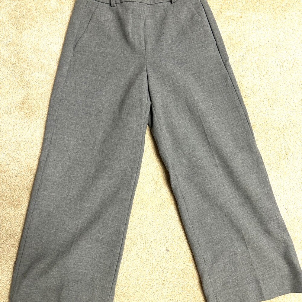 J. Crew Syndey Petite Pant in Four Season Stretch, color heather graphite, sz 0P - Picture 3 of 4